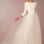Cheap Stunning Winter Wedding Dresses A Line Satin Top Backless 2016 Bridal Gowns  with Sleeves Simple