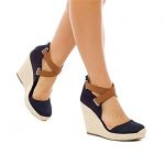 Traveller Location | Ferbia Wedges Shoes for Women Espadrilles Heels Ankle Strap  Fall Summer Sandals | Platforms & Wedges