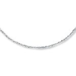 Sparkle Chain Necklace 14K White Gold 20. Tap to expand