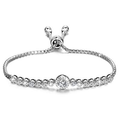 Bracelets Mothers Day Gifts for Mom NINASUN The Little Mermaid s925  Sterling Silver 3A CZ Adjustable