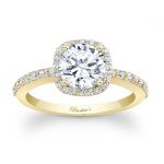 Yellow Gold Halo Engagement Ring 7838LY