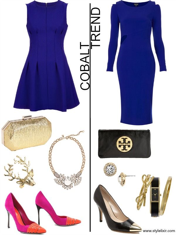 Cobalt Blue dress and I love the accessories with them!