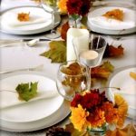 25 Beautiful Fall Wedding Table Decoration Ideas Simple, cheap idea. Like  the colors and pine cone combo