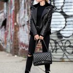 Sydne Style shows all black winter outfit ideas with fashion blogger  brooklyn blonde in black chanel bag