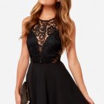 In the Swoon-light Black Lace Dress