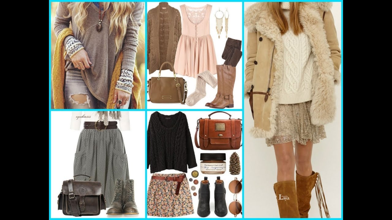 Cute Bohemian Chic Winter Outfits and Boho Style Ideas