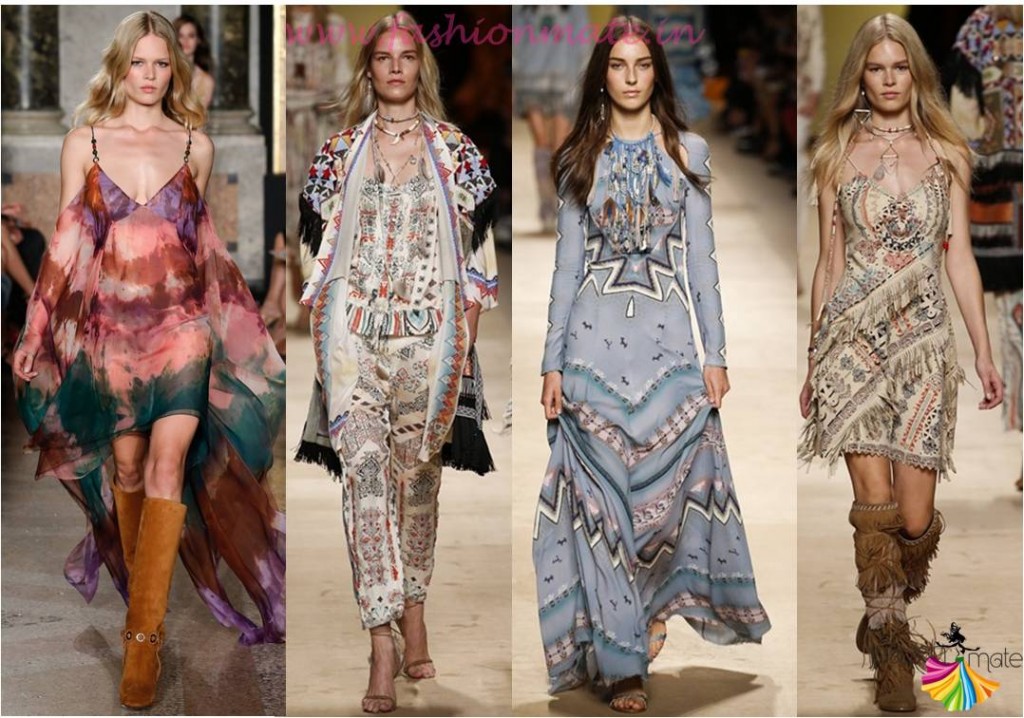 Top fashion trends 2015 - Spring summer trend report - Bohemian gown  slingback