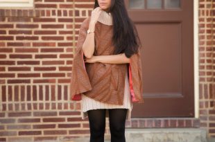 Fall Outfit with Cape - Stylishlyme