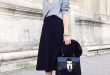 Repin Via: Junko Nakase Skirt + Pullover #keylookforfall