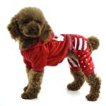 Fashion embroidered four-legged Christmas Dog clothing