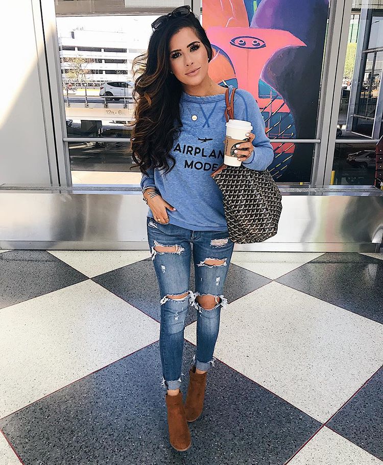 cute airport outfit idea pinterest fall 2018, airport-travel-outfit -pinterest-