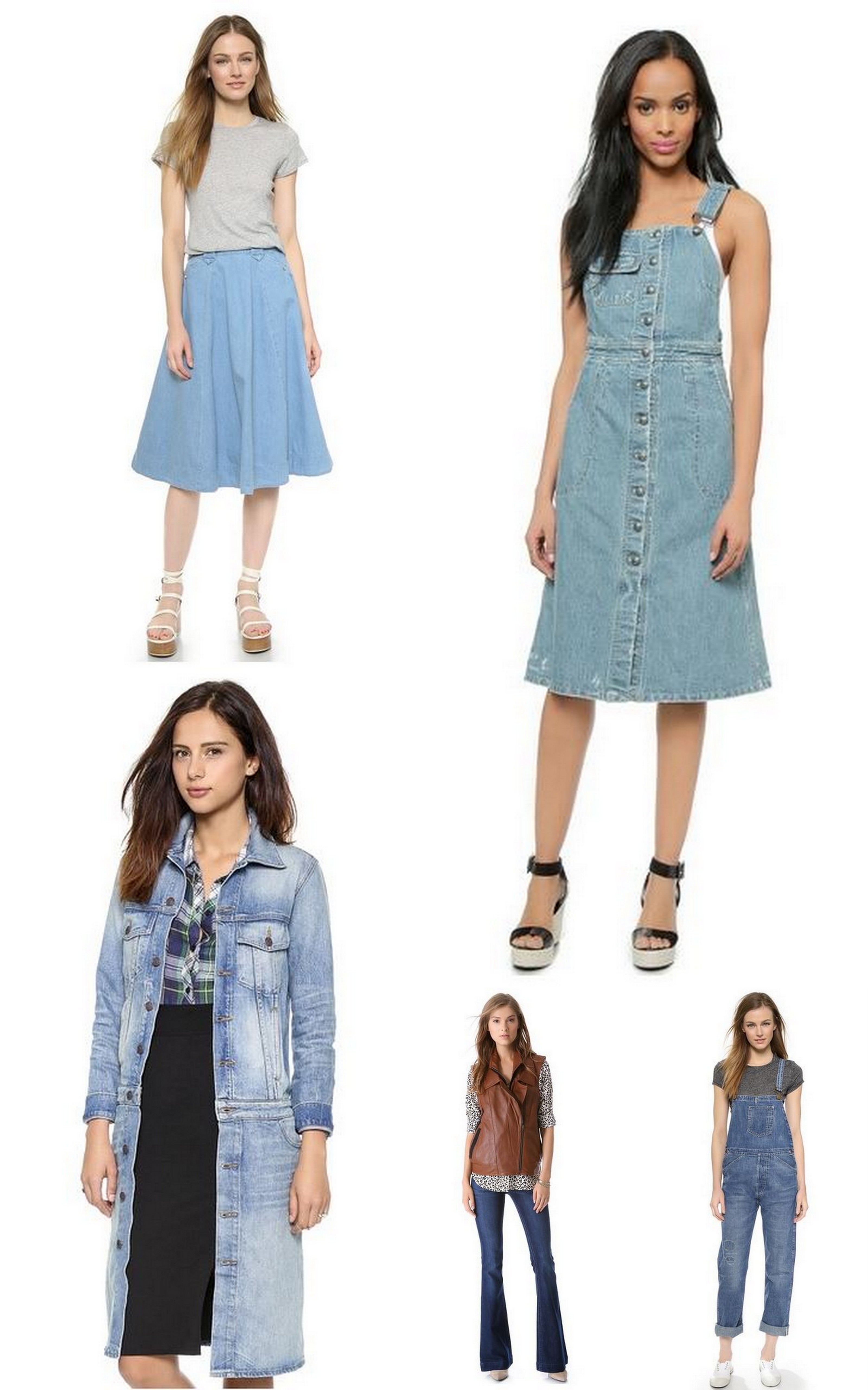 From flare jeans and overalls to denim skirts and dresses, these are the  spring denim