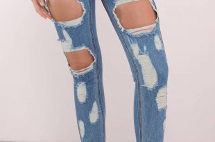 Rip To Shreds Medium Wash Distressed Jeans