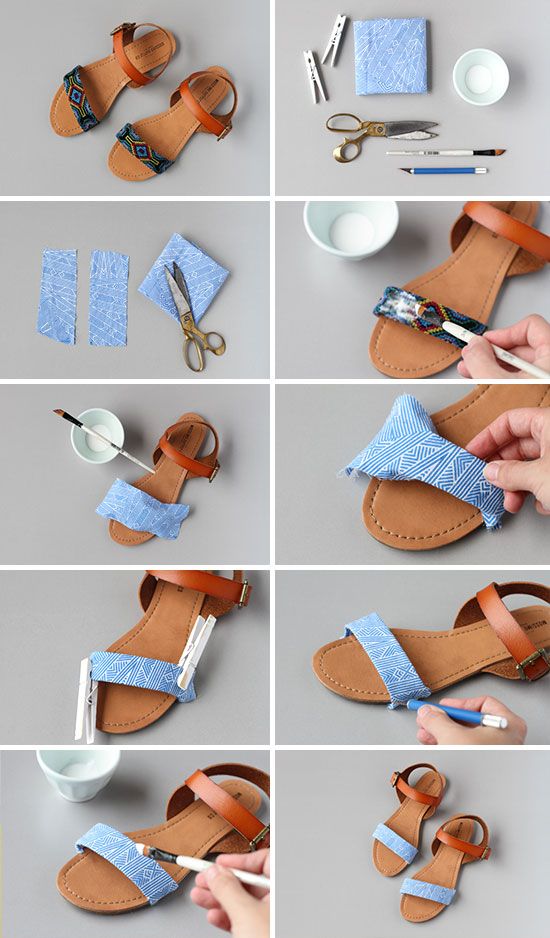 19 Interesting DIY Footwear Designs - well i liked the before design  better, but still.