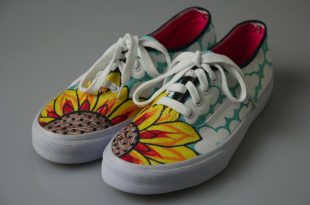 Seattle Times features producer Paige Collins designed these shoes using  fine-tip Sharpies, and