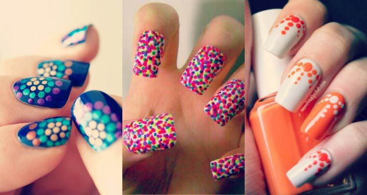 Polka dots nail art designs are easy to do, anyone can create cool and  unique designs without spending hours in salon every time. Here are cute,  quirky,