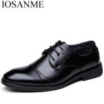 Elegant Classic Men Formal Leather Shoes Italian Brand Business Male  Footwear Dress Office Wedding Derby Oxford Shoes For Men Blue Shoes Shoe  Boots From
