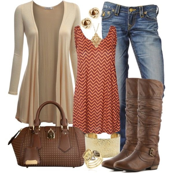 Unboring Fall and Winter Polyvore Ideas For Ladies (27)