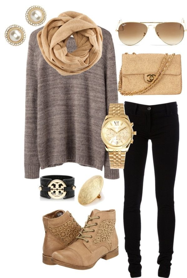 Unboring Fall and Winter Polyvore Ideas For Ladies (8)