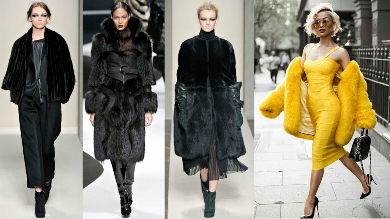 The most fashionable coats in this season /Fashion collection of fur coats  fall-winter 2018