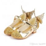 Baby Princess Girls Shoes Sandals For Kids Glitter Butterfly Low Heel  Children Shoes Girls Party Enfant Meisjes Schoenen GA200 Shoes Leather  Leather Shoes