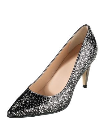 At Ease, Smart & Chic – Holiday Party Shoes – Cole Haan Air Juliana Glitter  Pumps