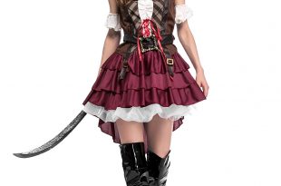 Halloween Costume for Women Sexy Caribbean Captain Pirate Costumes  Adult Female Warrior Fancy Cosplay Dress Clothing