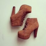 shoes boots fall outfits brown high heels wood brown shoes ankle boots  platform lace up boots
