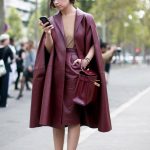 leather maroon cape
