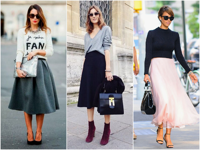 How To Wear Sweaters With Skirts