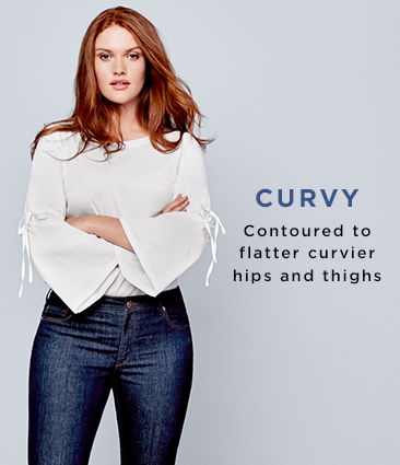 White Petite Curvy Jeans for Women | LOFT – picsstyle.com