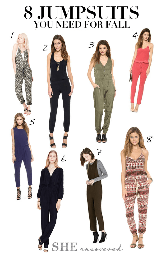 8 Jumpsuits You Need For Fall #fashion #fall