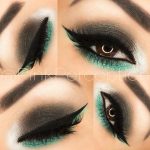 Black and Green Eye Makeup Look