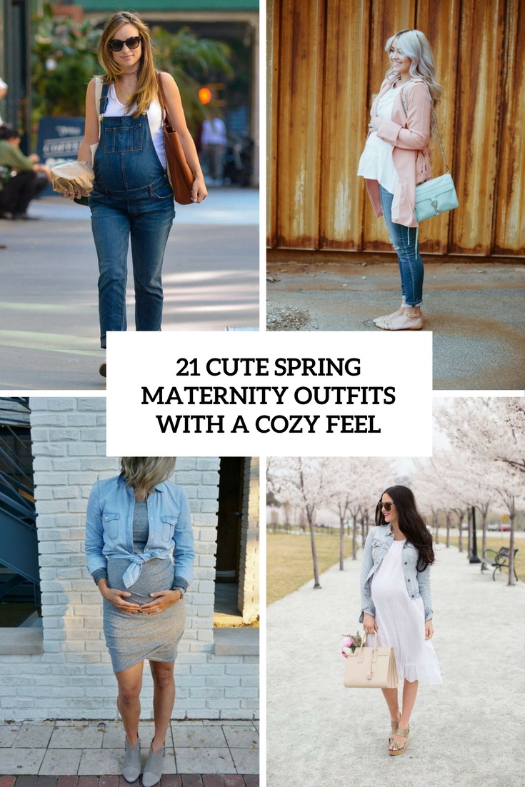 cute spring maternity outfits with a cozy feel cover