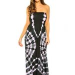Riviera Sun 21611-BP-S Strapless Tube Maxi Dress/Summer Dresses Black/