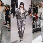 Head-to-toe silver was a major trend on the Fall 2017 runways.