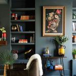 I love this modern victorian inspired living room. #interiordesign #floral  #dark #modern #victorian