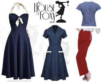 House of Foxy (UK) has 1930s to 1950s inspired sailor themed clothes. LOVE