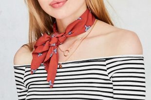 Pattern Neck Tie Scarf - Urban Outfitters