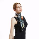 [XiuKe]scarves 2017 new mini squares silk scarf printing shawl women  fashion scarves Neck