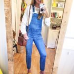 3 Ways to Style Overalls for Fall - Striped Top, Colored Sweater and a  Blouse | Sunshine Style