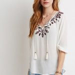 Floral-Embroidered Peasant Top | Forever 21 | #thelatest | forever