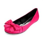 Redherring Pink Bow Toe Flat Shoes Profile Photo