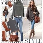 cold day outfit by vecka g Cold Day Outfits, Cute Fall Outfits, Fall Winter