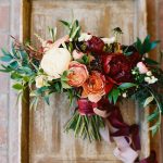 fall bouquet with velvet
