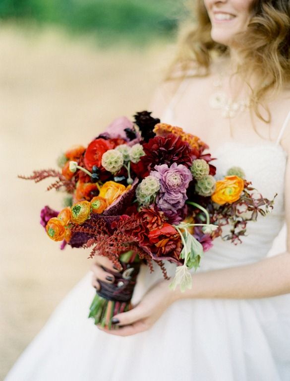 26 Romantic Fall Wedding Bouquets