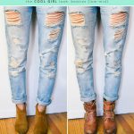 what shoes to wear with boyfriend jeans #booties #ankleboots