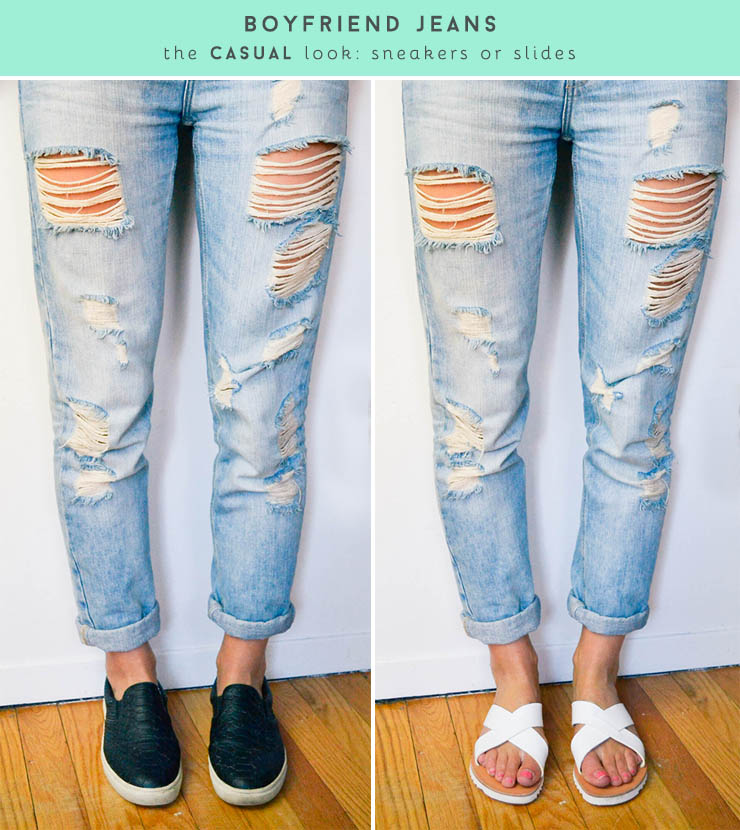 The perfect shoes to wear with boyfriend jeans