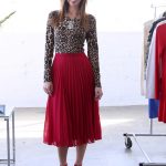 Sydne-Style-how-to-wear-red-fall-winter -2014-fashion-trends-video-tutorial-style-blogger-leopard-top-midi-skirt -pleated-glitter-pumps-crystal-statement-