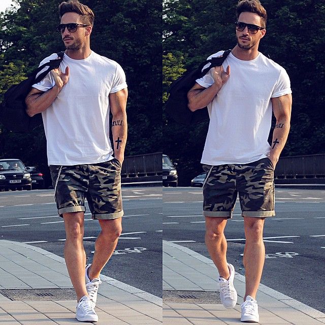 10 Ways To Wear Your T-shirt With Shorts | Men's Fashion Blog - PS